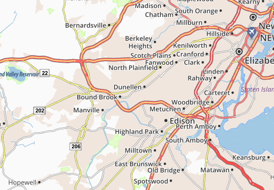 Karte Stadtplan Middlesex