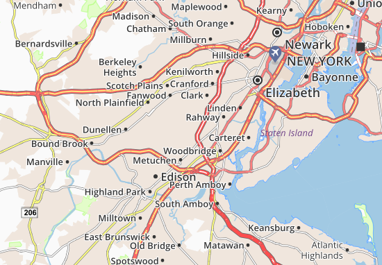Mapa New Dover