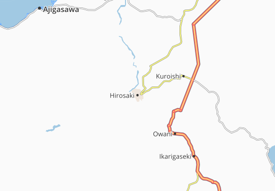 Mapa Hirosaki