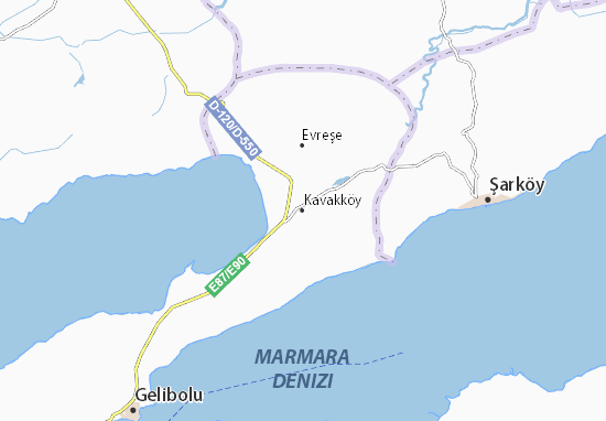 Mapa Kavakköy