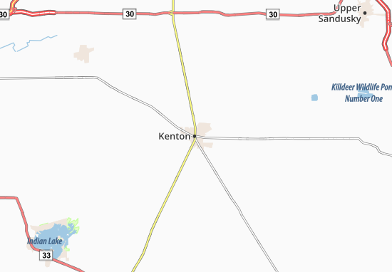 Kaart Plattegrond Kenton