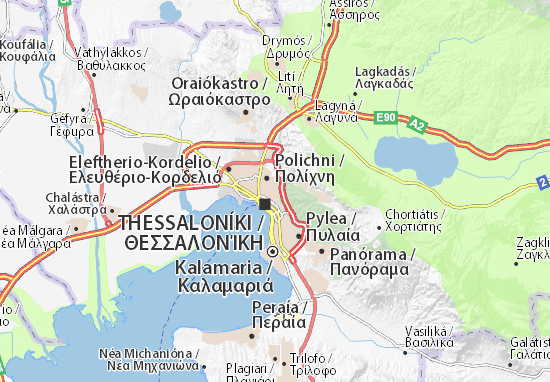 Karte Stadtplan Sykeai