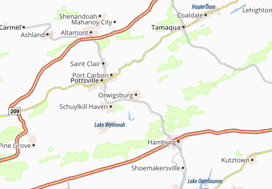 Kaart Plattegrond Orwigsburg