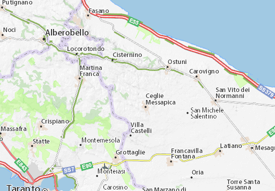Karte Stadtplan Masseria Nisi