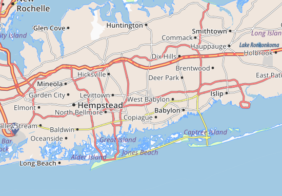 Farmingdale Long Island Map Detailed map of South Farmingdale   South Farmingdale map 