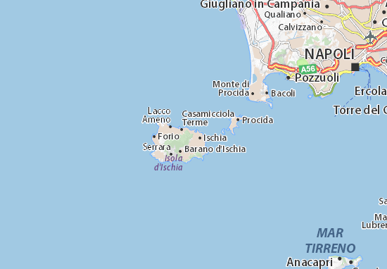 Mapa Isola d&#x27;Ischia