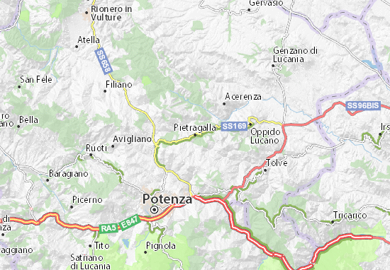 Mapa Pietragalla