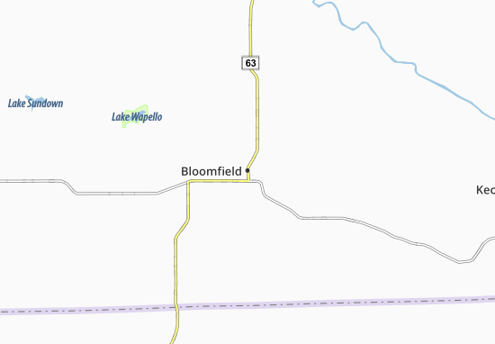 Kaart Plattegrond Bloomfield