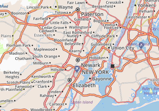 Mapa MICHELIN East Newark - plano East Newark - ViaMichelin