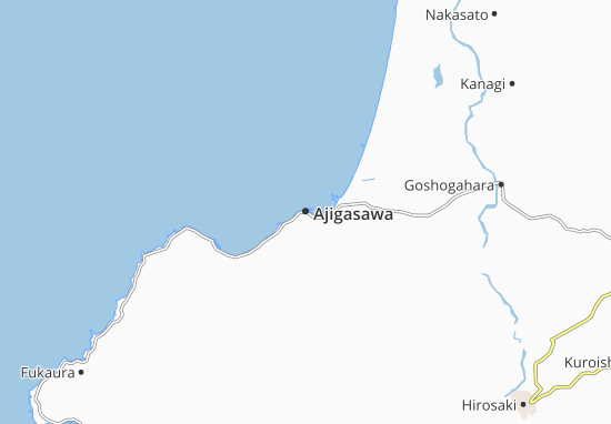 Mapa Ajigasawa
