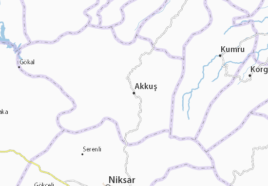Akkuş Map