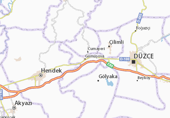 Karte Stadtplan Gümüşova