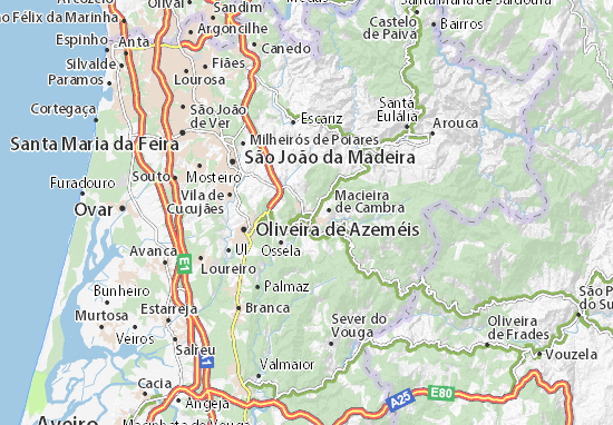 Vila Chã Map