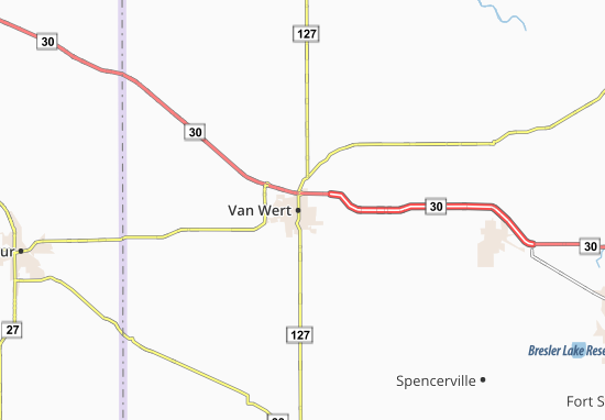 Mapa Van Wert
