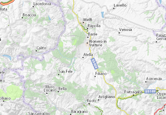 Karte Stadtplan Atella