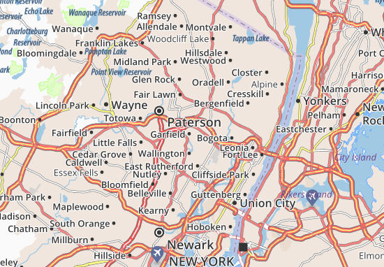 Karte Stadtplan Garfield