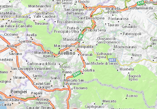Karte Stadtplan Cesinali