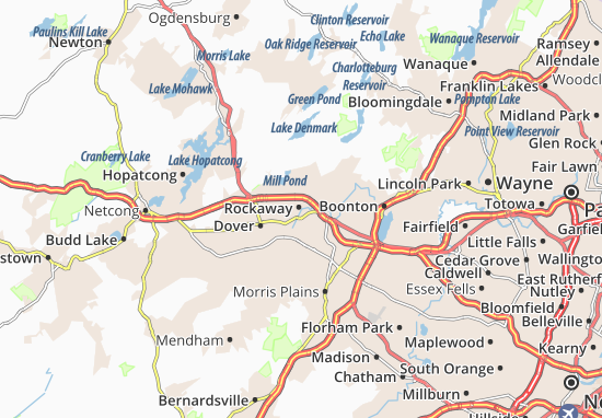 Mapa Rockaway