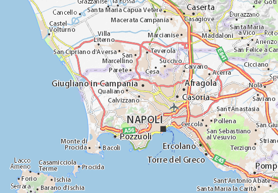 Karte Stadtplan Calvizzano