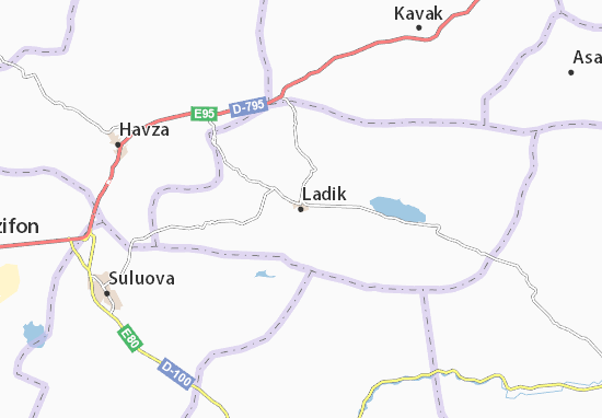 Karte Stadtplan Ladik