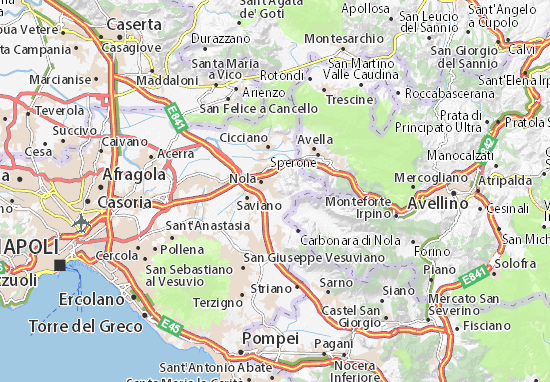 Karte Stadtplan San Paolo Bel Sito