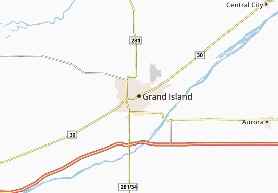 Mapa Grand Island
