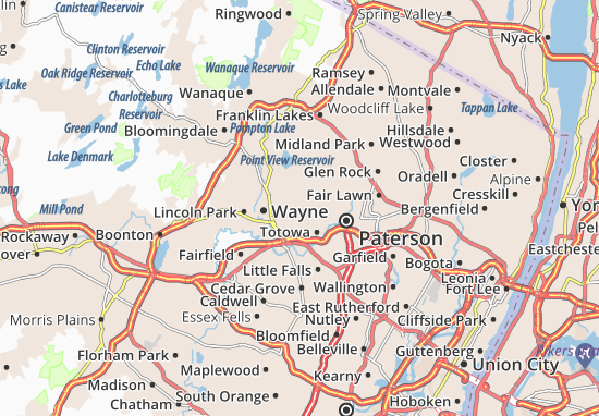 Mapa Wayne