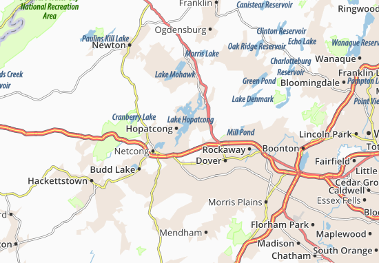 Karte Stadtplan Mount Arlington