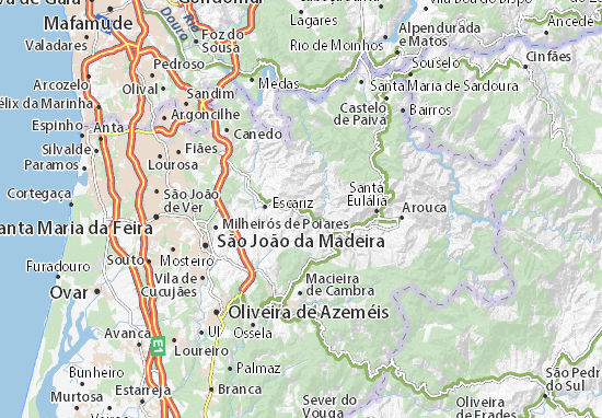 mapa de portugal via michelin Mapa Estrada   plano Estrada  ViaMichelin