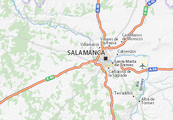 Mapa Doñinos de Salamanca