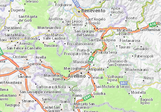 Karte Stadtplan Grottolella