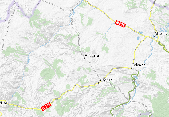 Kaart Plattegrond Andorra