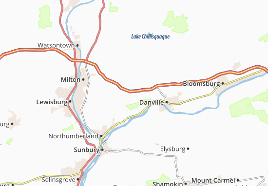 Mapa Mooresburg