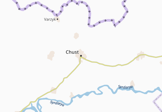 Karte Stadtplan Chust