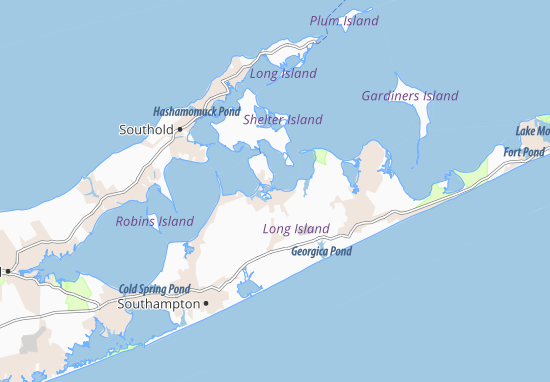 Karte Stadtplan Sag Harbor