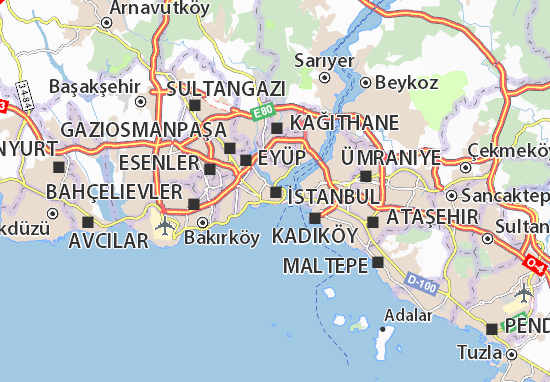 Michelin Istanbul Map Viamichelin