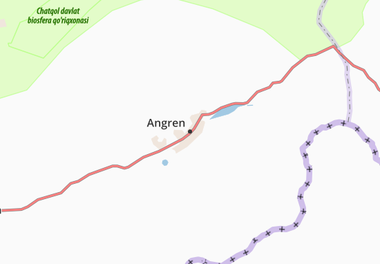 Mapa Angren