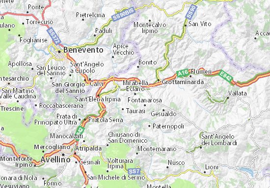 Mirabella Eclano Map
