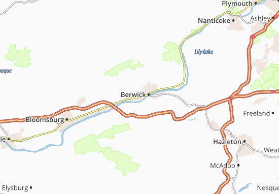 Mapa Berwick