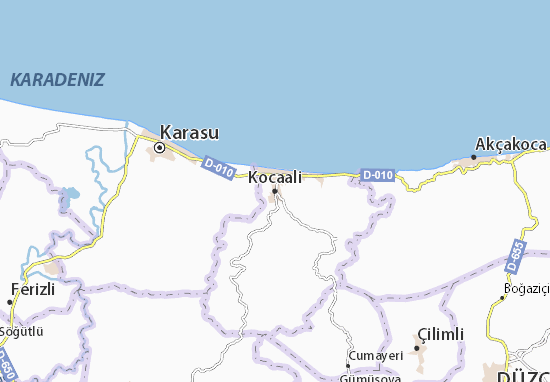 Karte Stadtplan Kocaali