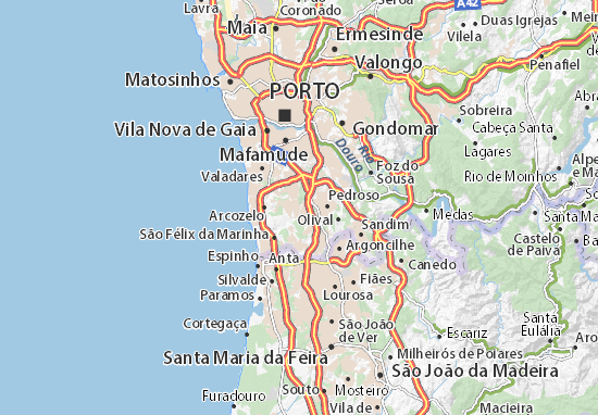 Karte Stadtplan Perozinho