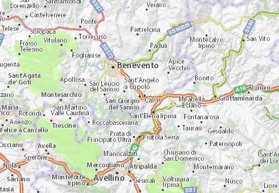 Karte Stadtplan San Giorgio del Sannio