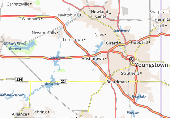 Karte Stadtplan North Jackson