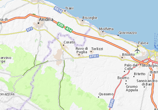 Karte Stadtplan Ruvo di Puglia