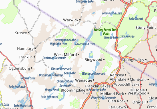 Karte Stadtplan West Milford