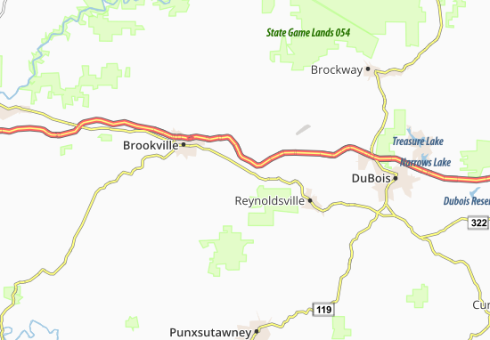 Mapa Emerickville