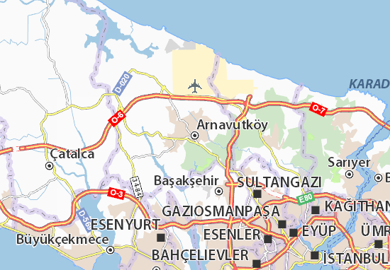 Karte Stadtplan Arnavutköy