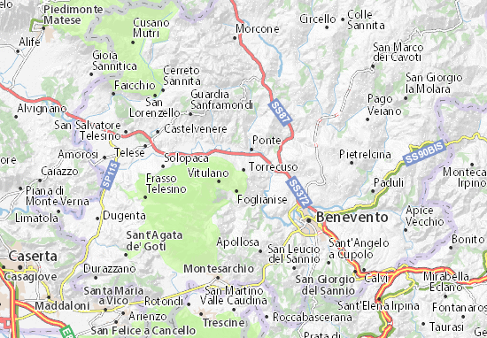 Kaart Plattegrond Torrecuso