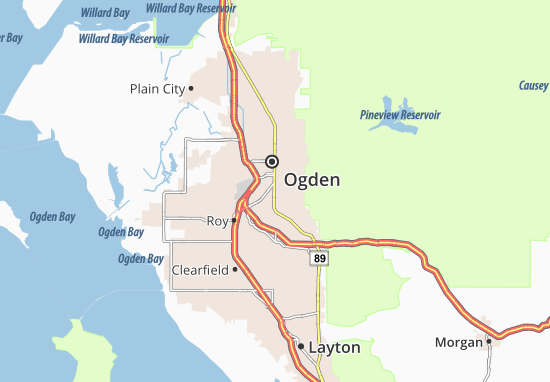 Karte Stadtplan South Ogden