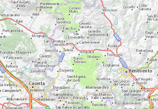 Karte Stadtplan Solopaca